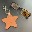 Charm per borsa o portachiavi porta occhiali Stella marrone